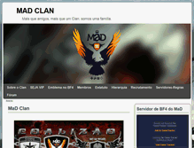 Tablet Screenshot of madclan.com.br